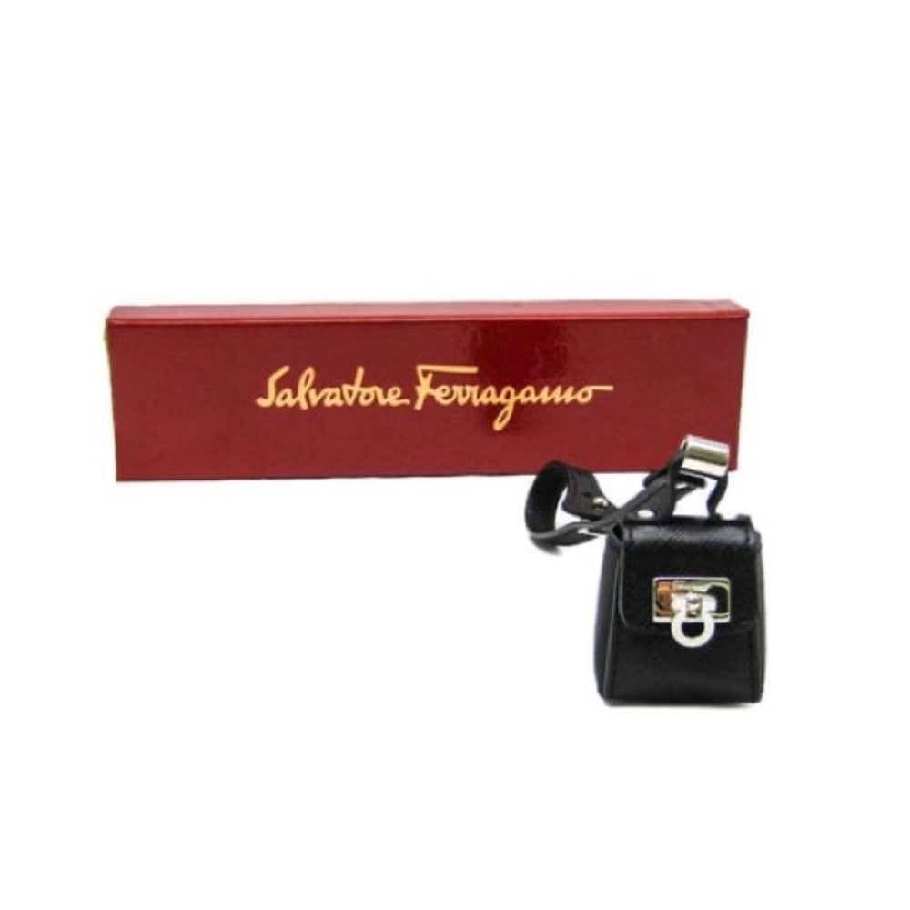Salvatore Ferragamo Gancini Black Handbag Charm